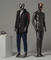 Full Body Electroplated Face Model Male Fiberglass Mannequin With Head